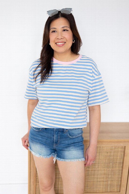 Bluewater Stripe Tee